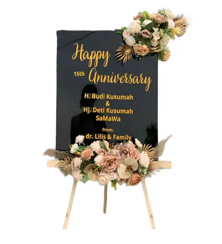 Papan Bunga Akrilik Brobot