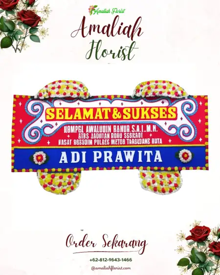 Papan Bunga Ucapan Selamat Brobot